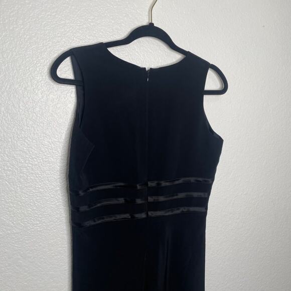 Banana Republic Womens Vintage Dress Size 6 Black Sleeveless Knee Length V-Neck - Picture 11 of 11